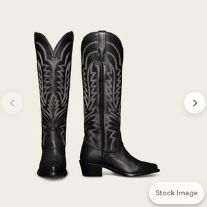 Tecovas The Abby - Black Embroidered Women's Cowboy Boots